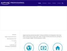 Tablet Screenshot of kaplanprofessional.com